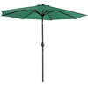 XL 3M Round Outdoor Parasol Tiltable Canopy Garden Patio Umbrella Sun Shelter