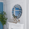 3D Large Accent Mirror Fireplace Decorative Mirror with Beveled Glass Frame Edge