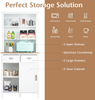 Kitchen Cupboard Freestanding Storage Cabinet 170cm Sliding Doors Drawers Unit