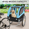 Dog Bike Trailer Folding Pet Bicycle Cart Wagon Carrier Pet Bike Safety Flag