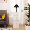Slim Tall Bedside Table Cabinet with Drawer & Storage Space for Bedroom