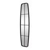 38x120CM WINDOW STYLE MIRROR LIVING ROOM DECOR HALLWAY GARDEN WALL GLASS (BLACK)