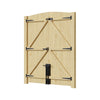 Driveway Gate Wooden Double Gate Pedestrian Side Door Heavy Duty Timber Unit 6FT