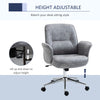 Vinsetto Swivel Computer Office Chair Mid Back Desk Chair for Home, Light Grey
