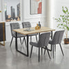 Rectangular Kitchen Dining Table Wooden Table 4-6 Seats Family Party Table White