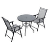 Garden Bistro Patio Furniture Set Folding Table Chairs Outdoor Indoor Rattan NEW