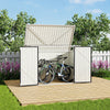 Garbage Shed Bike Bicycle Shed Lockable Garden Storage Shed Pent Roof Anthracite