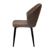2X Brown Faux Leather PU Dining Chairs Dining Room Cafe Kitchen Chairs Furniture