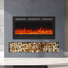 LED Fireplace Media Wall Fire Wall Mounted / Standing Electric Heater 40-100in