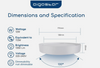 Aigostar LED Ceiling Light, 12W Daylight White Ceiling Lights 24-3-140