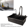 Kitchen Sink Set Stainless Steel Multifunctional Kitchen Sink w/ Kitchen Tap New