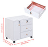 3/5 Drawer Mobile Filing Cabinets Printer Stand Pedestal Lockable Office Cabinet