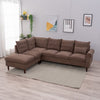 L-Shaped Corner Sofa, Sectional Couch with Built-in USB Port Chaise