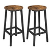 Vintage Set of 2 Bar Stools Tall Kitchen Stools Breakfast High Chair UKLBC32X