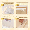 Indoor Play Tent Kids Play Tent w/Star Lights-Beige