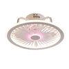 LED Ceiling Fan Light Dimmable Chandelier Lamp Living Room With Remote Control