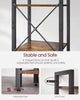 Industrial 6-Tier Bookshelf, Bookcase, Shelving Unit for Office, Study