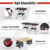 Portable Folding Work Bench Sawhorse Adjustable Wood Processing Worktable 150KG