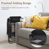 Set of 2 Zero Gravity Chairs Rattan Folding Sun Lounger Reclining Chair W/Pillow