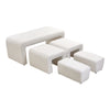 Boucle Window Seat Bed End Sofa Chair Chaise Lounge Nested Bench Pouffe Bedroom