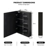 Bathroom Mirror Cabinet Wall Mounted - Dimmable Mirror Cabinet with LED Lights