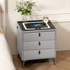 Smart Bedside Table with Light Phone Charging Modern Bedroom Furniture Drawers