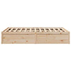 Bed Frame 140x190 Solid Wood Pine K6Y8