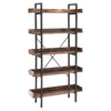 Industrial 5-Tier Floor Shelf Edged Rack Bookshelf Plant Stand Storage Display