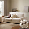 Dusk Lyon Speckled Sand Boucle 3 Seater Sofa RRP £1049