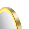600mm Round LED Bathroom Mirror with Demister Sensor Warm Light Illuminated IP44