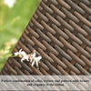 Rattan Patio Dining Chairs Outdoor Wicker Sling Chairs Patio Dining Chairs 2Pcs