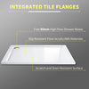 Slimline Rectangle/Square Shower Tray Stone Resin For Enclosure With FREE Waste