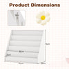 Toddler Display Stand Shelf Kids Bookcase Cabinet-White