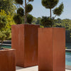 60cm Tall Metal Planter Garden Corten Steel Plant Flowers Pot Outdoor Trough Tub