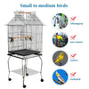 Open Top Large Metal Rolling Bird Cage for Budgie Parrot Canary Cockatiel 139cm
