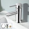Taps Basin Sink Mono Mixer Chrome Cloakroom Tap + Free Waste Bathroom Silver UK