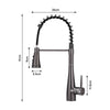Stainless Steel Taps Kitchen Sink Mixer Swivel Spout Single Lever Mono Faucet