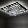 Modern XL Living Room Lamp LED Celling Light Crystal Pendant Chandelier Square