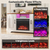 750W/1500W Fireplace Heater 20”¡± Electric Fireplace Insert-Black