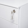 Office Mobile Filing Cabinet Metal Cupboard Drawer Unit on 5 Castors 3 Drawers