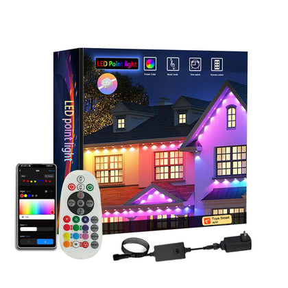 72LED Permanent Outdoor RGB Eave light IP67 Waterproof Night Fairy Lamp Lighting