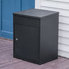 Outdoor Waterproof Parcel Delivery Drop Box Lockable Storage Letter Post Box+Key
