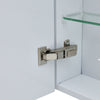 Bathroom Mirror Cabinet Wall Mounted 1/2 Doors Mirror Storage Shelf Cupboard NEW