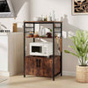 3-Tier Kitchen Bakers Rack Microwave Stand w/Cabinet