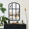 Large Arch Mirror Window Style Wall Mirror Home Decor Rustic Art Room Hallway UK