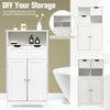 Bathroom Cabinet Floor Storage Cabinet Standing Cupboard w/1 Shelf &2 Drawers