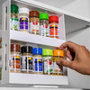 Rotating Jars Spice Rack Kitchen Seasoning Storage Cupboard Cabinet Organizer