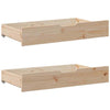 Bed Frame with Drawers 90x190 Solid Wood Pine Z1C3