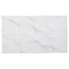 Dining Table 140 x 80 cm Rectangle Marble Effects Kitchen Table with Metal legs