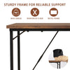 Flamaker 80/100cm Office Desk Computer Desk Home Office Workstation Metal Frame